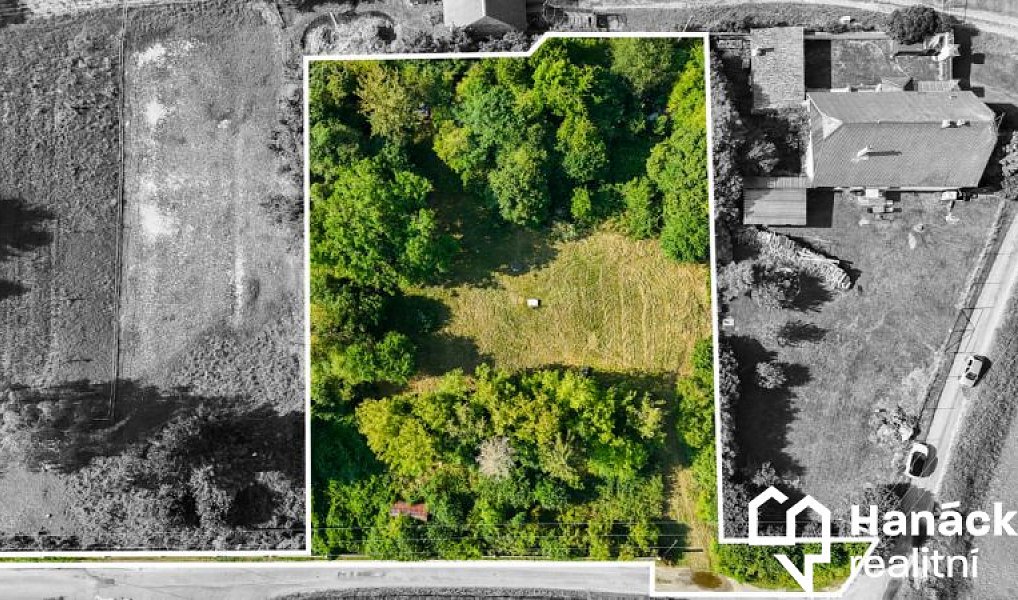 Prodej stavebního pozemku 3 462 m², Bouzov – fotka 1 z 14