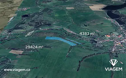 Prodej pole 5 634 m², Jistebnice, okres Tábor