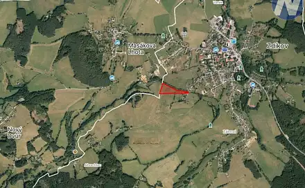 Prodej louky 14 824 m², Zdíkov, okres Prachatice