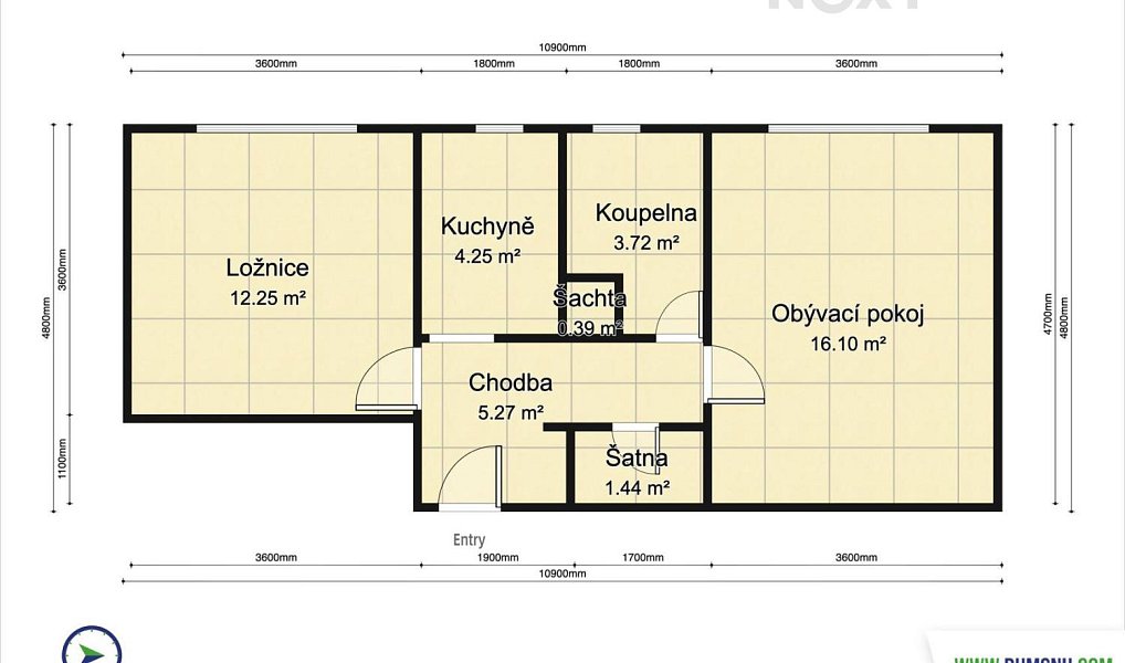 Prodej bytu 2+1 47 m², Šumperk – náhled fotky 20