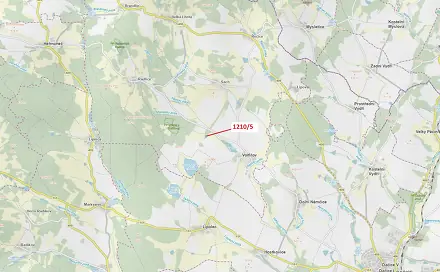 Dražba lesa 3 832 m², Volfířov