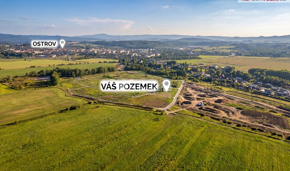 Prodej stavebního pozemku 550 m², Ostrov – náhled fotky 6