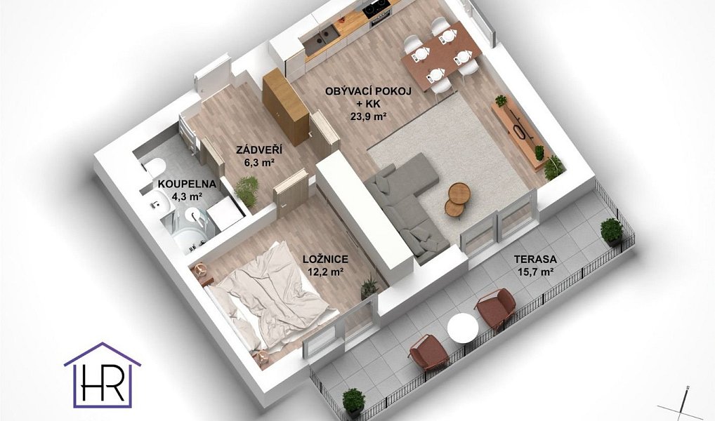 Prodej bytu 2+kk 46 m², Fryšták – náhled fotky 23