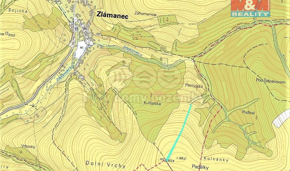 Prodej louky 4 450 m², Zlámanec – náhled fotky 4