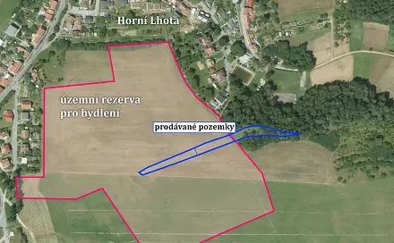 Prodej stavebního pozemku 2 837 m², Blansko - Horní Lhota