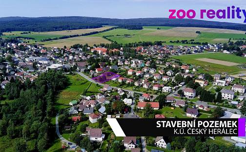 Prodej stavebního pozemku 2 518 m², Herálec, okres Žďár nad Sázavou