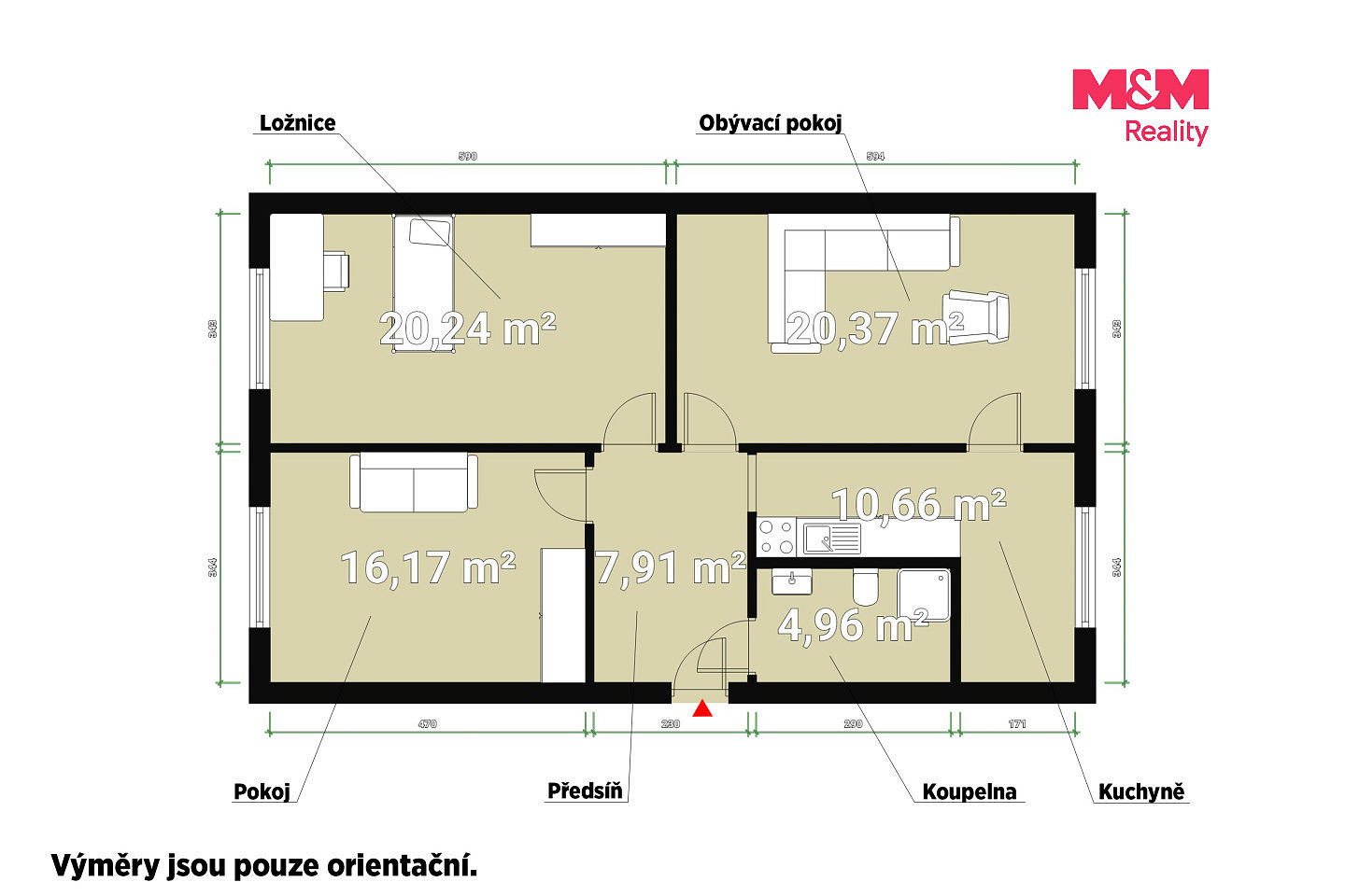 Pronájem bytu 3+1 80 m² – fotografie 5