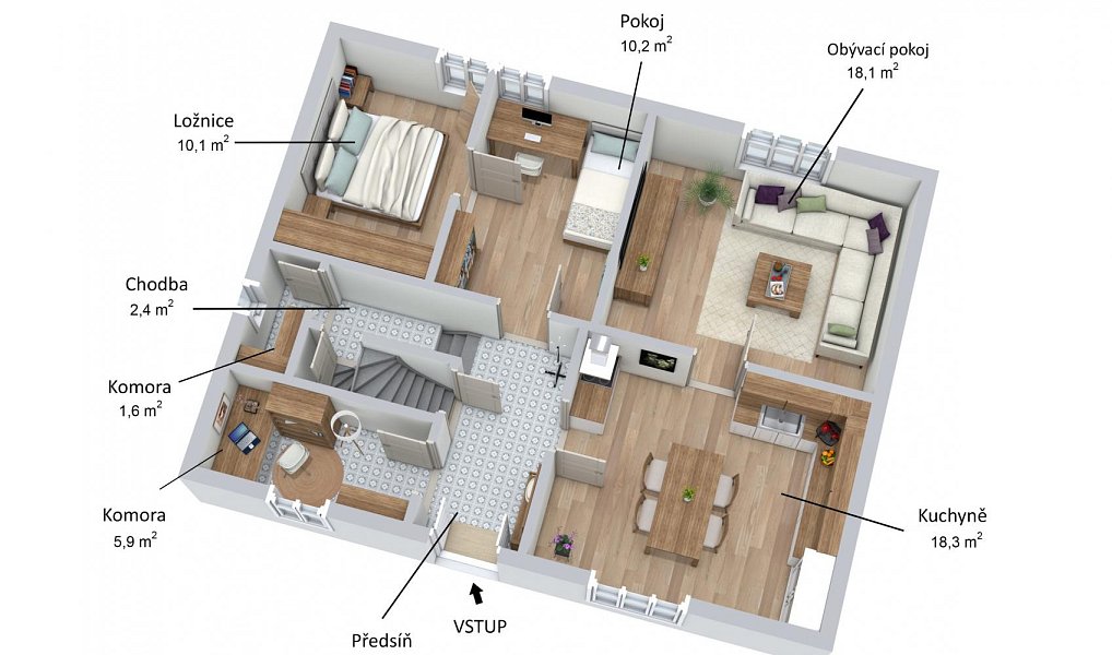 Prodej domu 73 m² s pozemkem 386 m², Senomaty – náhled fotky 2
