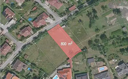 Prodej stavebního pozemku 800 m², Zlín - Kudlov