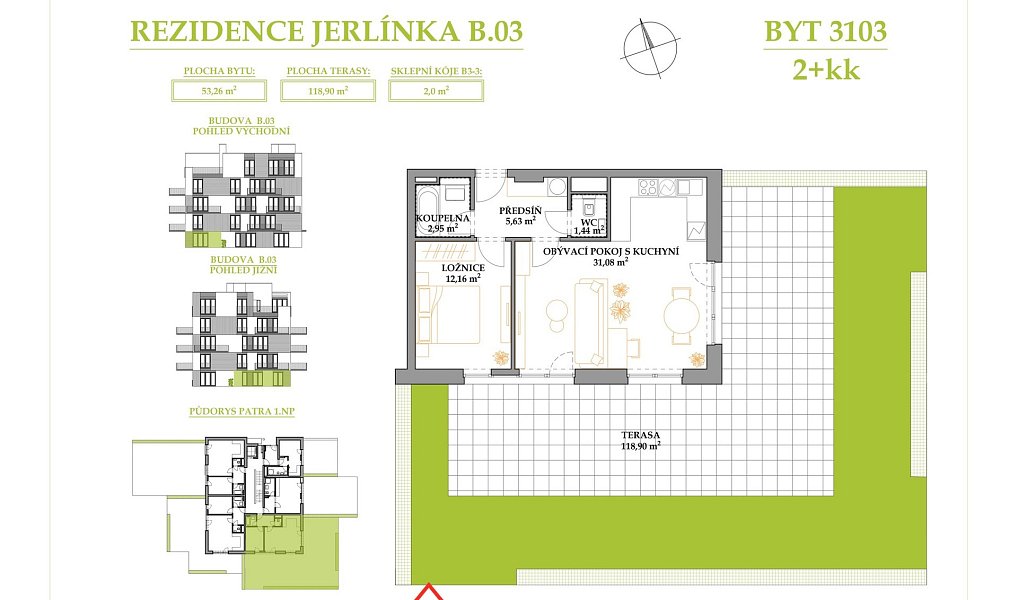 Prodej bytu 2+kk 159 m², Brno – náhled fotky 2