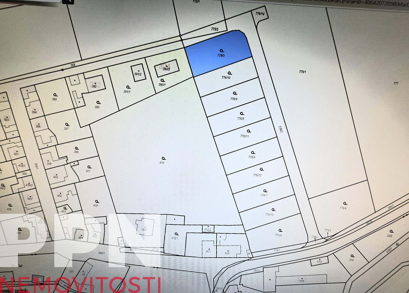 Prodej stavebního pozemku 808 m²