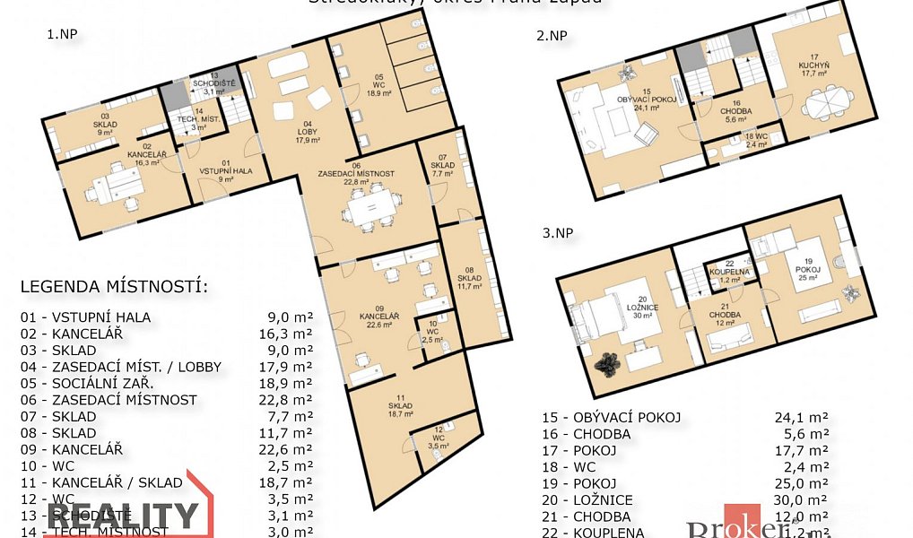 Prodej domu 579 m² s pozemkem 1 059 m², Středokluky – náhled fotky 6