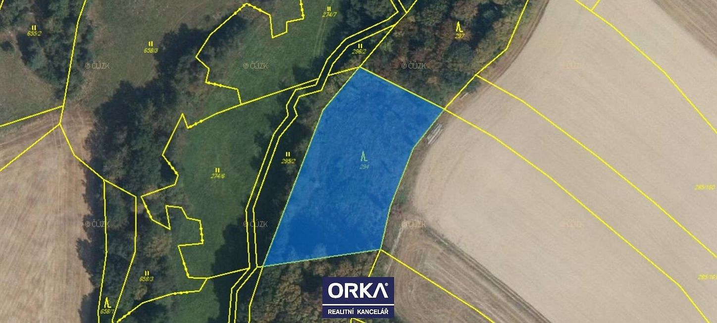 Prodej lesa 8 854 m²