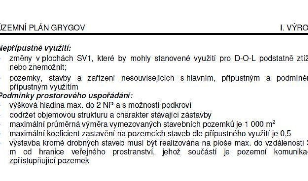 Prodej stavebního pozemku 875 m², Grygov – náhled fotky 5
