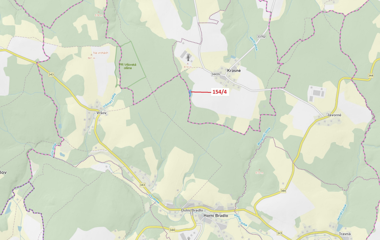 Dražba lesa 2 471 m²