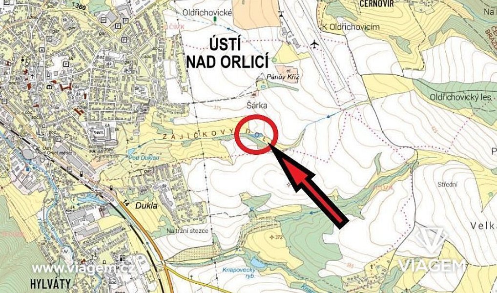 Prodej pole 1 344 m², Ústí nad Orlicí – náhled fotky 4