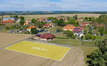 Prodej stavebního pozemku 2 158 m², Mokrý Lom, okres České Budějovice