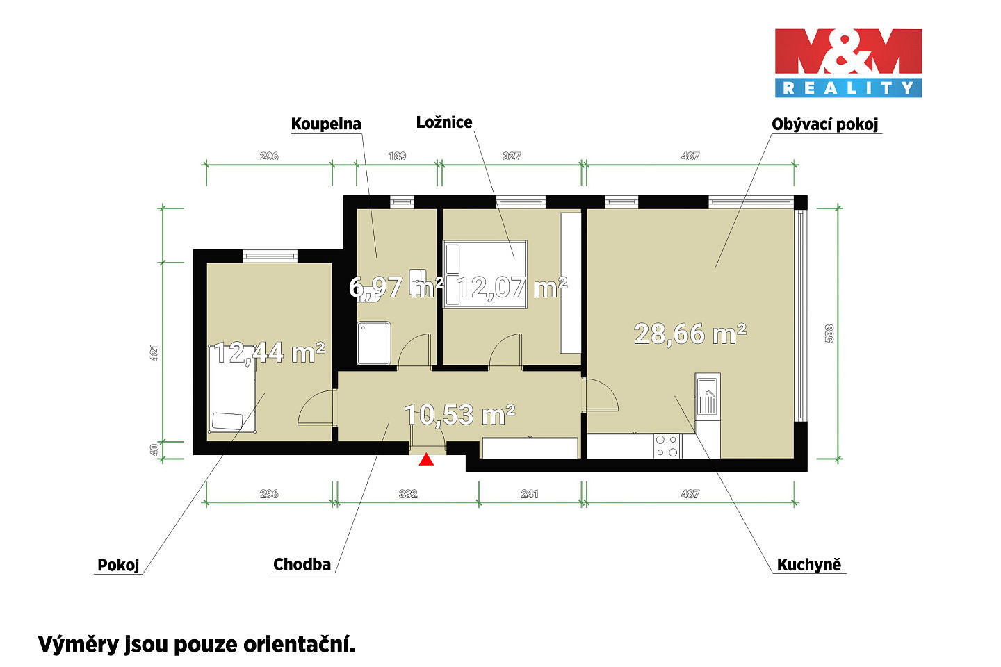 Prodej bytu 3+kk 70 m² — photo 2