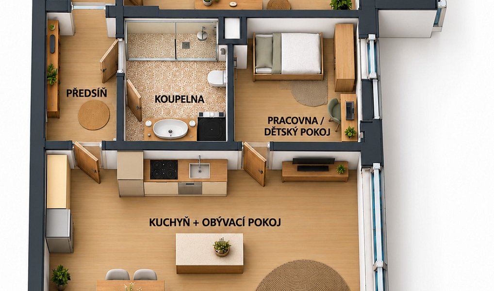 Prodej bytu 3+kk 56 m², Pardubice – náhled fotky 7