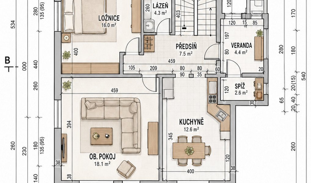 Prodej domu 66 m² s pozemkem 929 m², Vendryně – náhled fotky 26