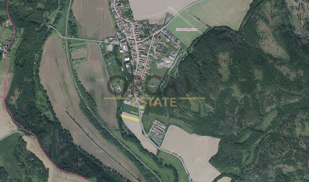 Prodej stavebního pozemku 1 437 m², Lhota Rapotina – náhled fotky 2