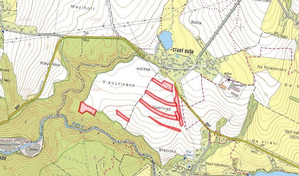 Prodej pole 20 905 m², Třemošnice – náhled fotky 3