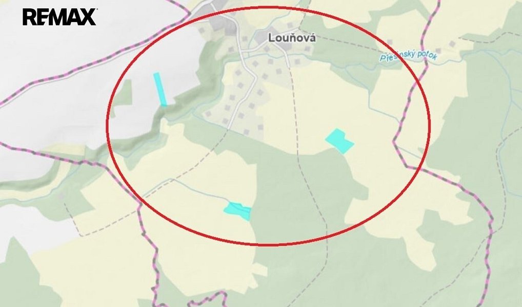 Prodej pole 26 378 m², Louňová – náhled fotky 2