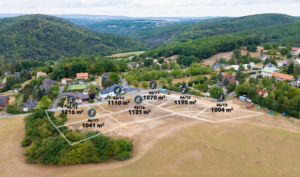 Prodej stavebního pozemku 1 121 m², Jílové u Prahy – náhled fotky 2