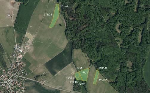 Prodej pole 35 905 m², Borek, okres Pardubice