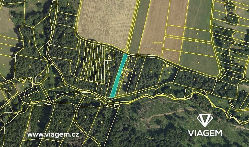 Prodej zahrady 1 141 m², Suchdol – náhled fotky 3