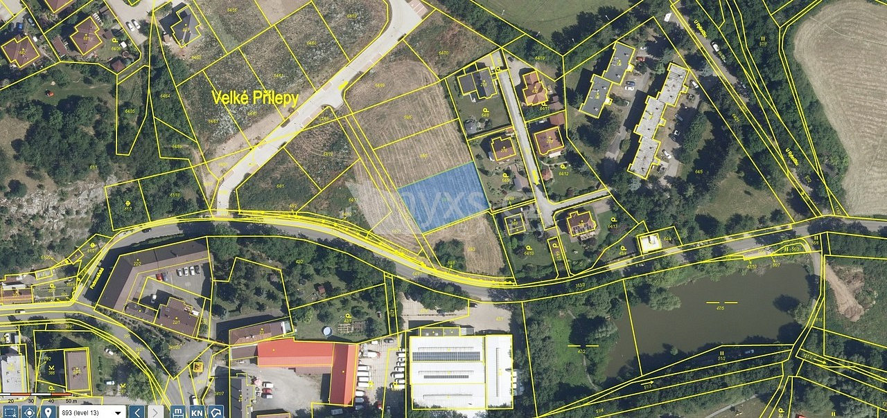 Prodej stavebního pozemku 967 m² – pohled 3