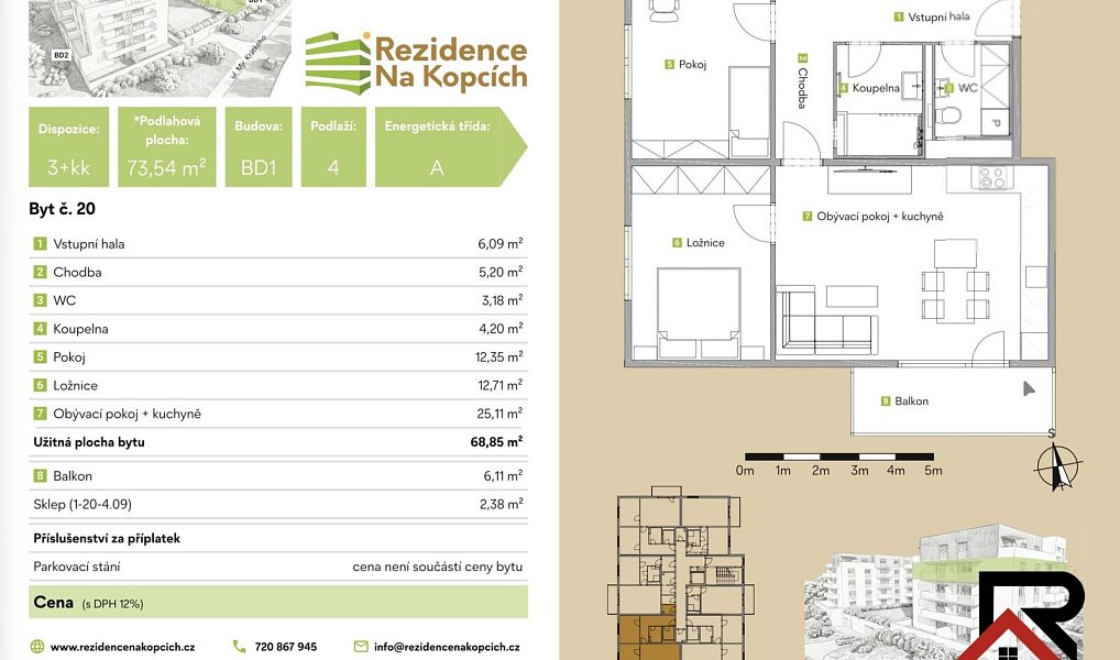 Prodej bytu 3+kk 69 m², Třebíč – náhled fotky 10