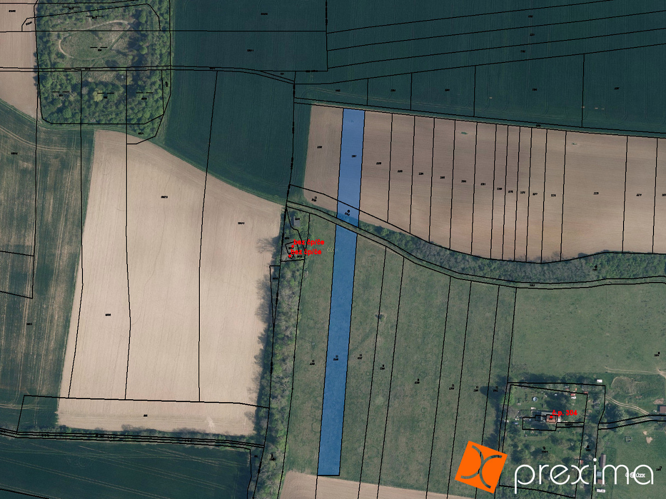 Prodej pole 538 m²
