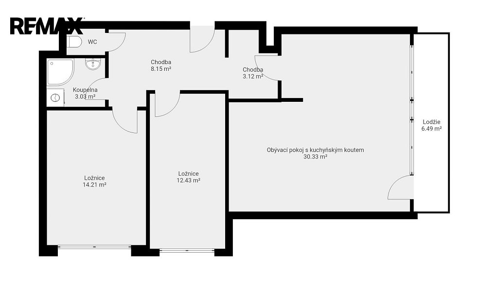Pronájem bytu 3+kk 72 m², Praha – náhled fotky 4