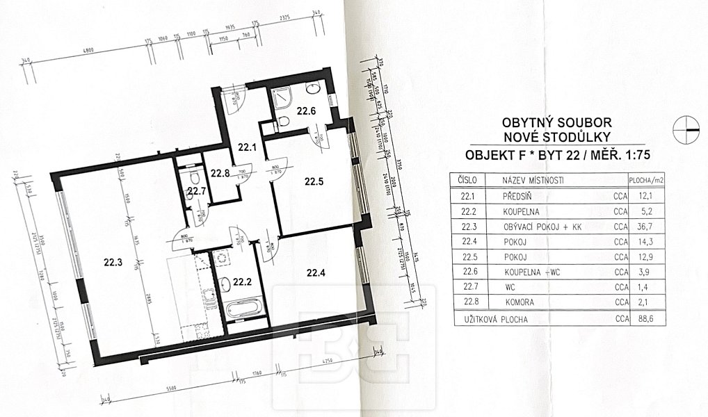 Pronájem bytu 3+kk 89 m², Praha – náhled fotky 18