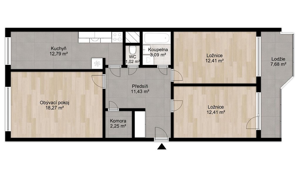 Prodej bytu 3+kk 75 m², Praha – náhled fotky 3