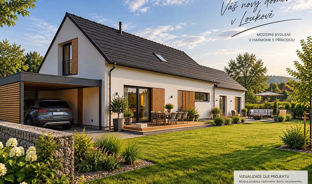 Prodej stavebního pozemku 381 m², Loukov – náhled fotky 2