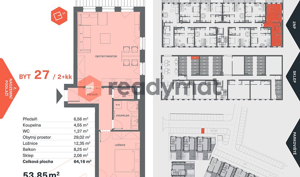 Prodej bytu 2+kk 54 m², Břeclav – náhled fotky 3