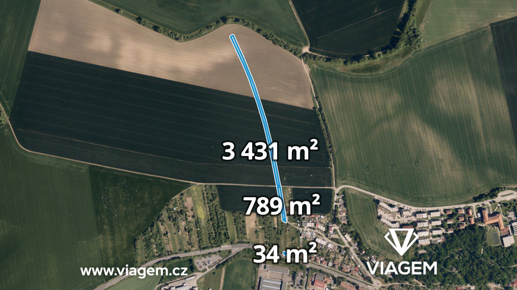 Prodej pole 1 418 m²