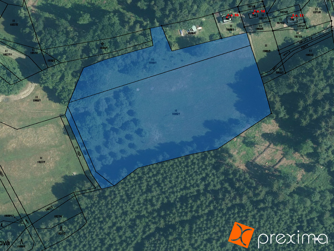 Prodej pozemku 250 m²