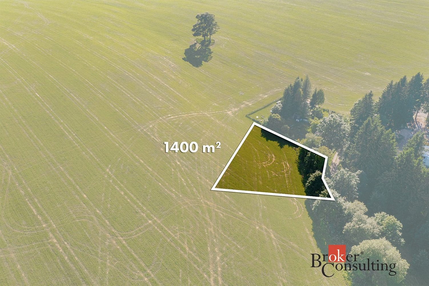 Prodej stavebního pozemku 1 400 m² – fotografie 2