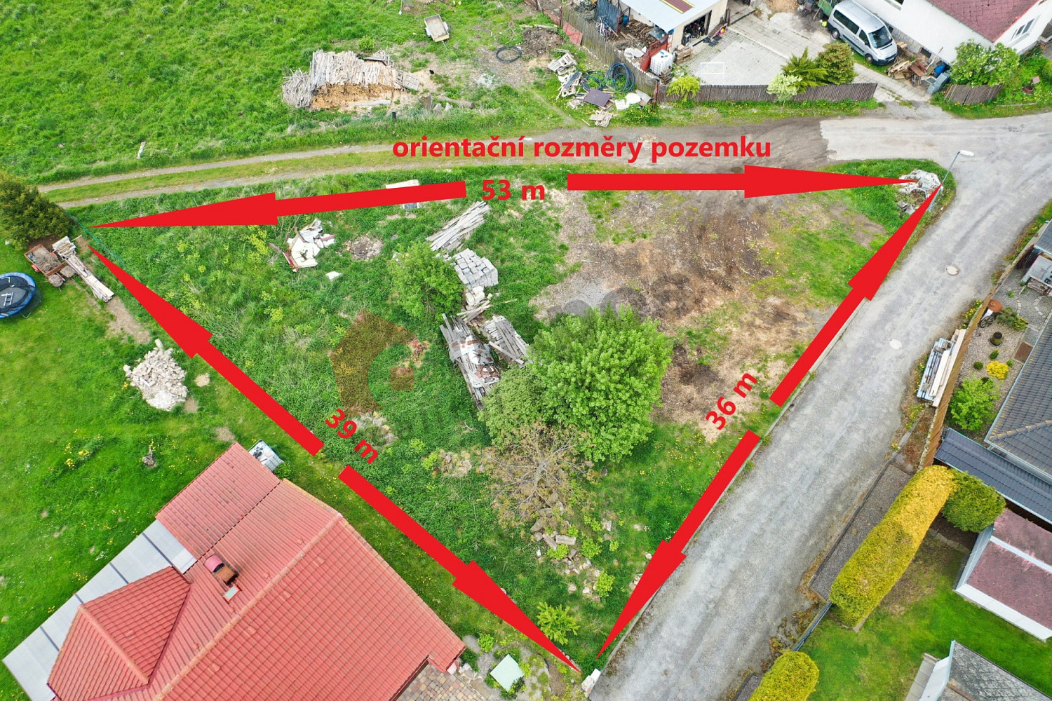 Prodej stavebního pozemku 843 m² – fotografie 2