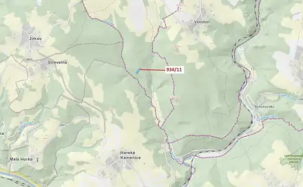 Dražba lesa 3 439 m², Vlastiboř