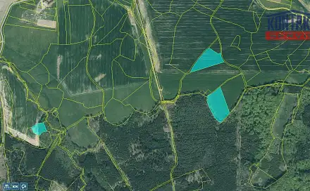 Prodej pole 21 749 m², Příkosice, okres Rokycany