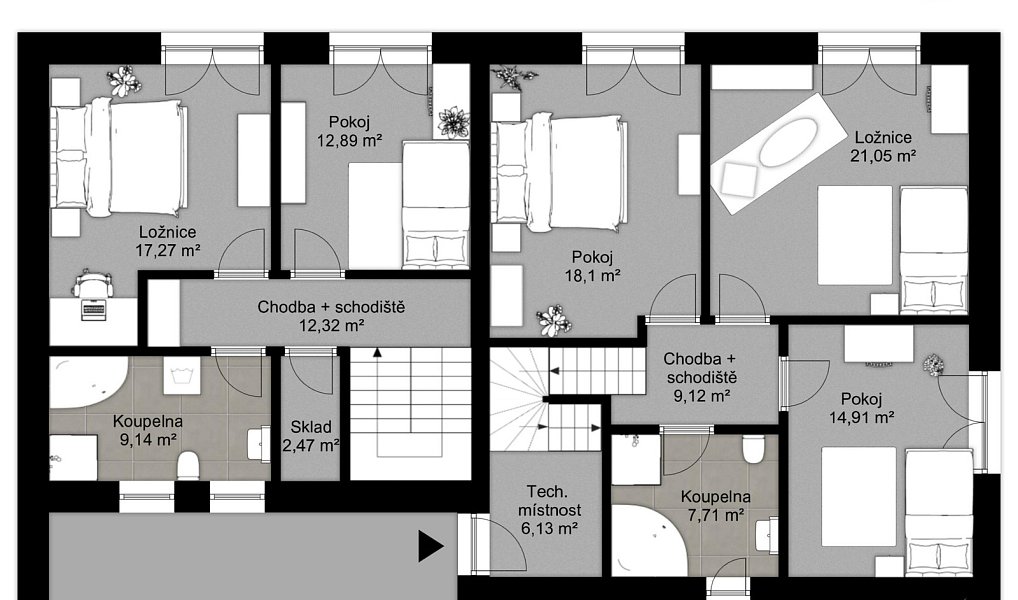 Prodej domu 316 m² s pozemkem 1 000 m², Příbram – náhled fotky 24