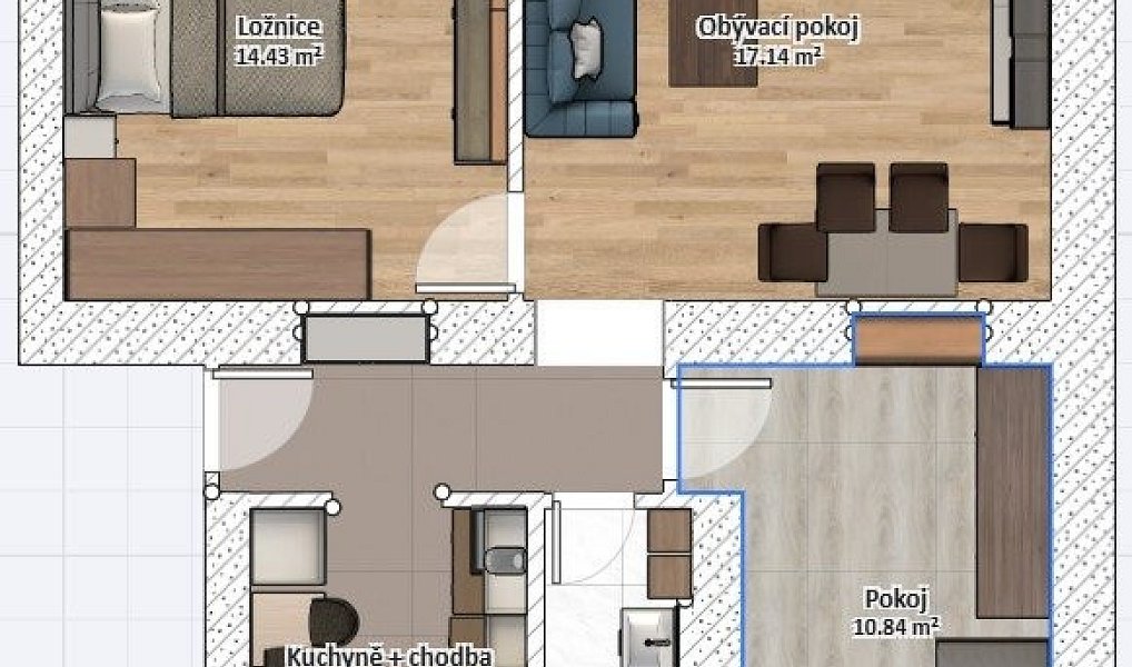 Prodej bytu 3+1 71 m², Hustopeče – náhled fotky 17