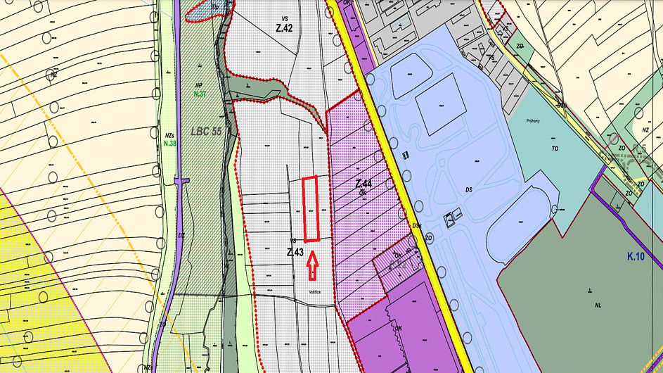 Prodej komerčního pozemku 3 383 m²