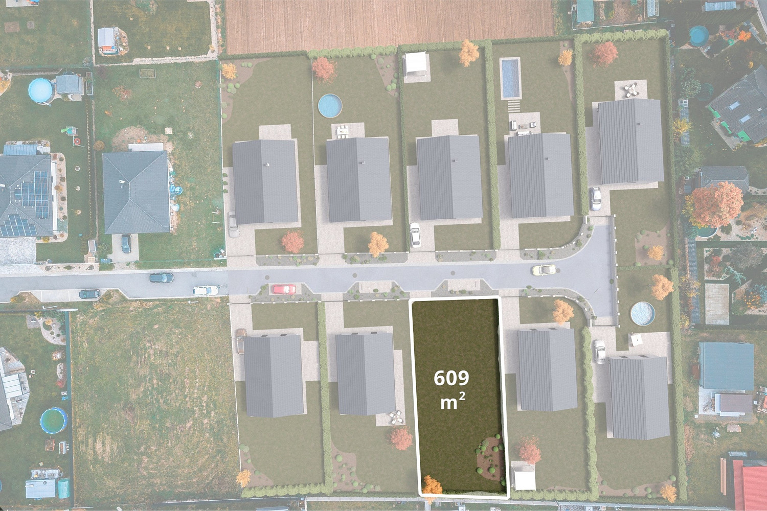 Prodej stavebního pozemku 609 m²