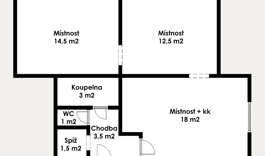 Prodej bytu 3+kk 54 m², Benešov nad Ploučnicí – náhled fotky 2