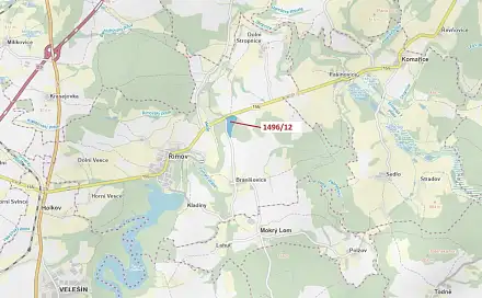 Dražba lesa 52 265 m², Římov